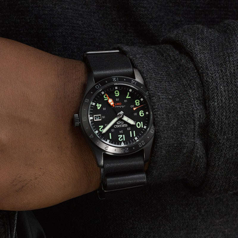 Seiko 5 Sports Automatic GMT Black Dial Men's Watch | SSK025K1