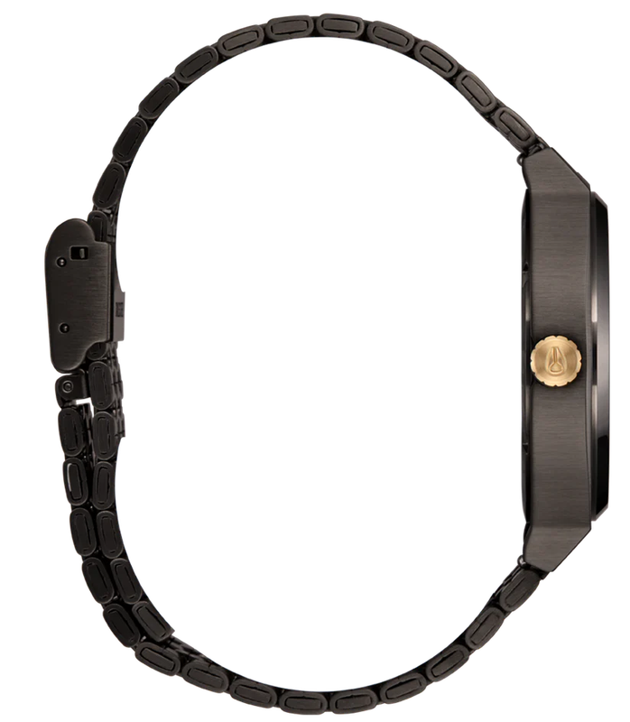 Nixon Gunmetal Blackberry Gold Stainless Steel Unisex Watch | A0455270-00