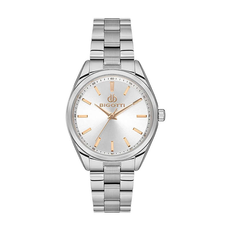 Bigotti Silver with Rose Gold Accents Women's Watch | BG.1.10501-1