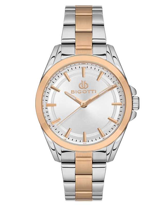 Bigotti Stainless Steel Silver Dial Woman's Watch | BG.1.10482-4
