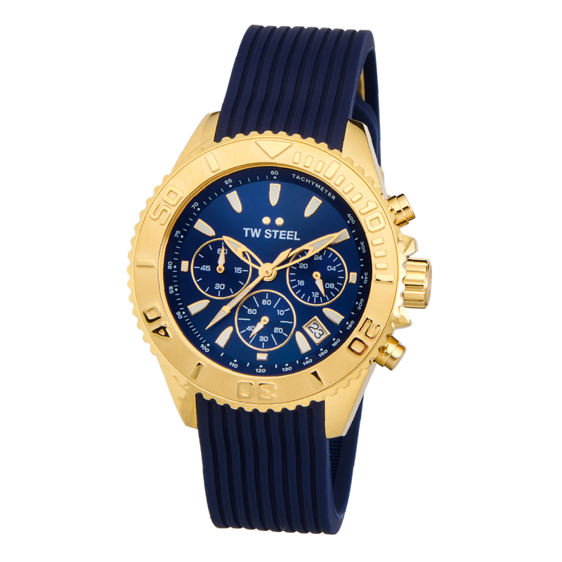 TW Steel  Blue & Gold Diver Vanceur Watch | VA2