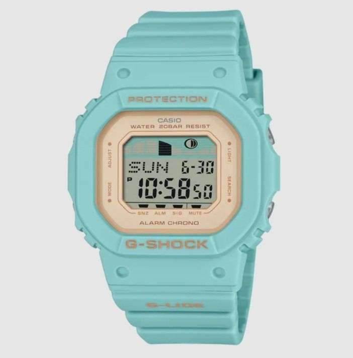 Casio G-Lide Light Blue 100m Standard Digital Women's Watch | GLX-S5600-3DR