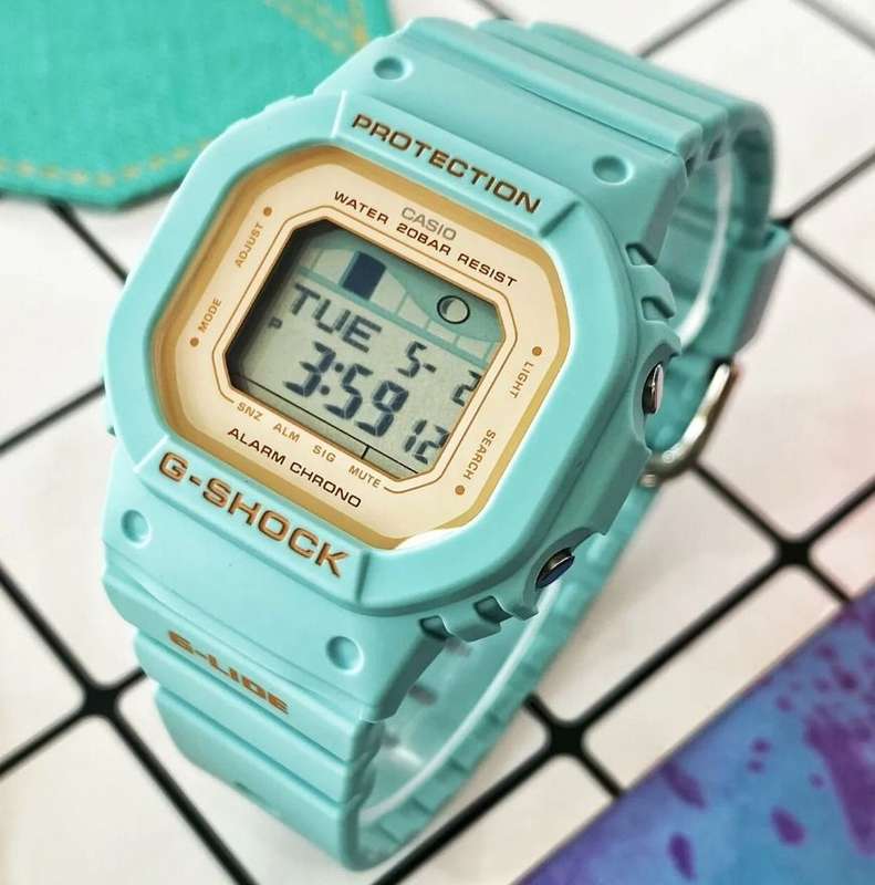 Casio G-Lide Light Blue 100m Standard Digital Women's Watch | GLX-S5600-3DR