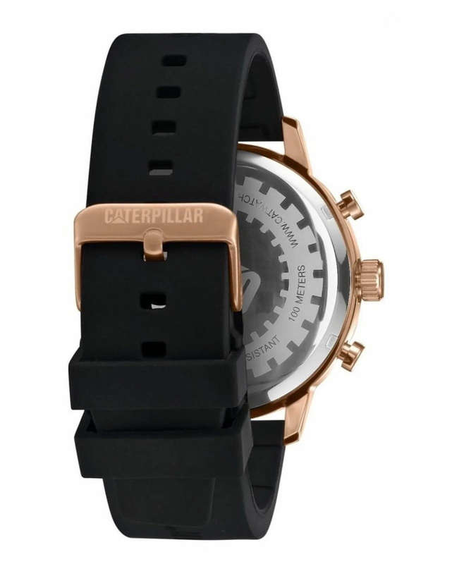 CAT Black Silicone Blue Dial Men's Watch | AK.199.21.629