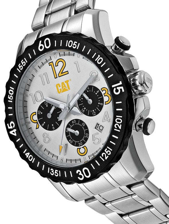 CAT Downforce Multi Stainless Steel White Dial Men's Watch | AP.149.11.211