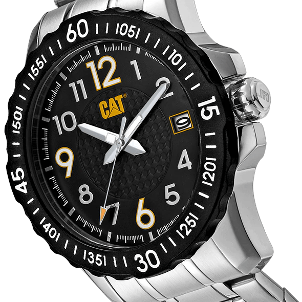 CAT Downforce Stainless Steel Black Dial Men's Watch | AP.141.11.111