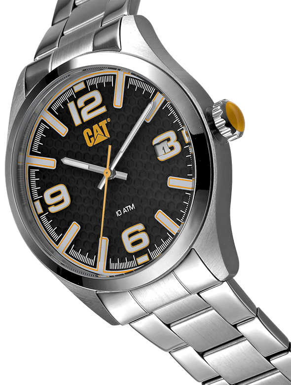 CAT Stainless Steel Black Dial Men's Watch | QA.141.11.132