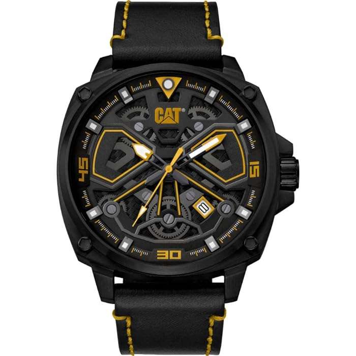 CAT Tokyo Black Yellow Chronograph Men's Watch | AJ.161.34.127