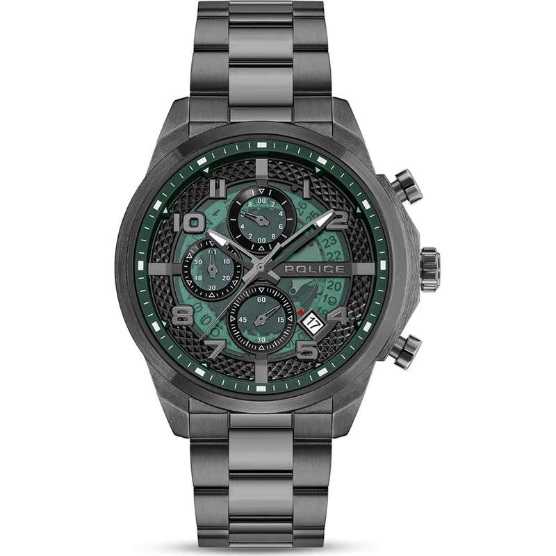 Police Soul Men's Watch  Black Dial Silver Stainless Steel Men's Watch | PEWGK0053903