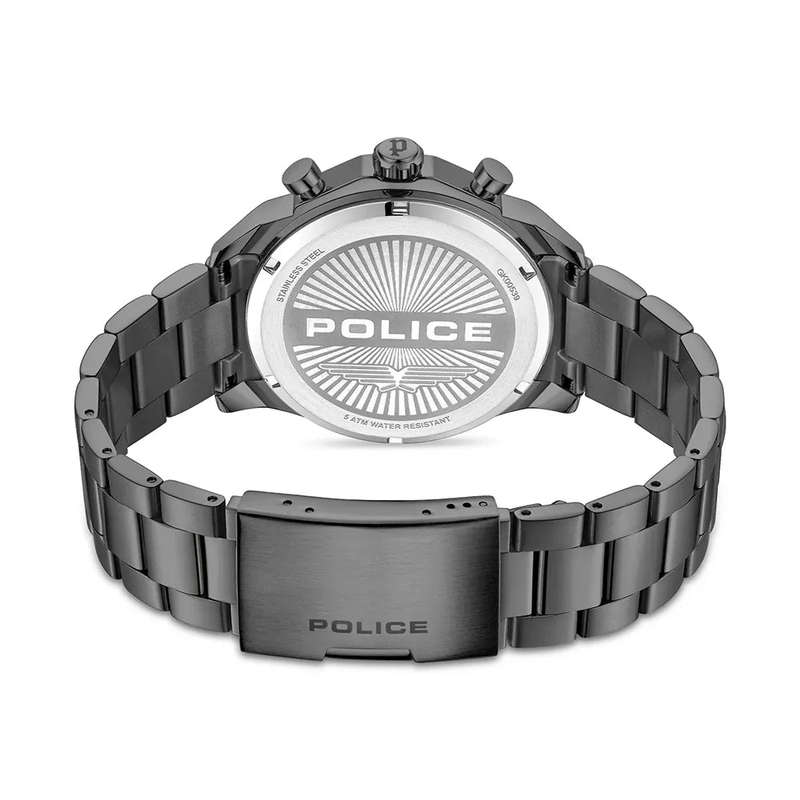 Police Soul Men's Watch  Black Dial Silver Stainless Steel Men's Watch | PEWGK0053903