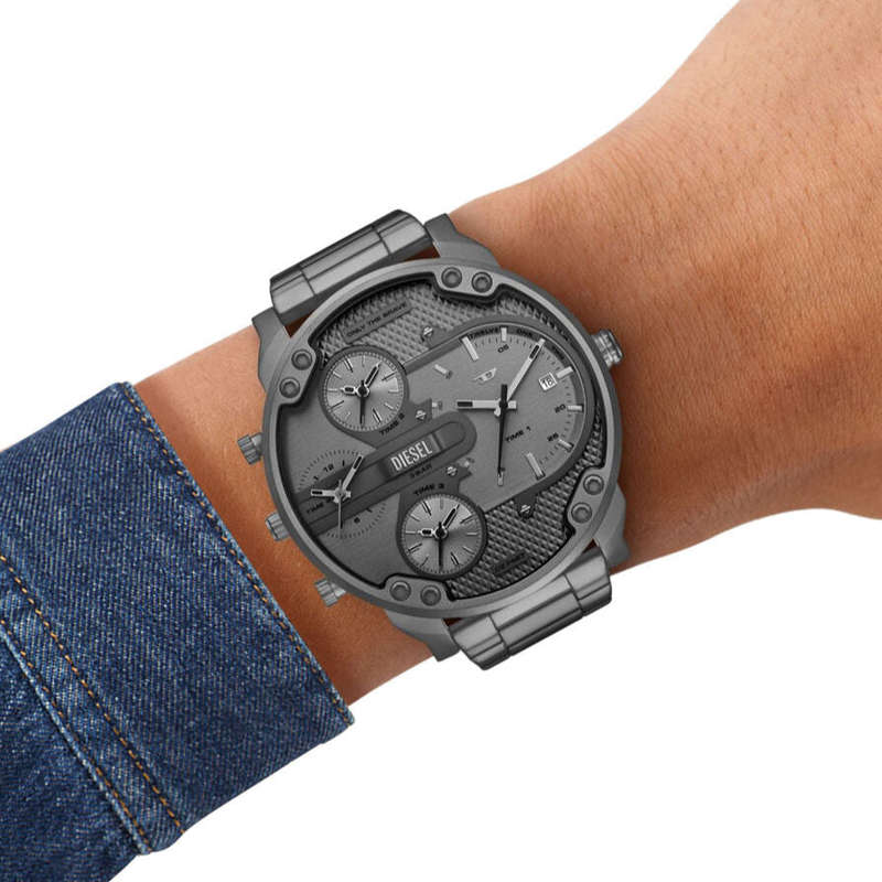 Diesel Mr Daddy Slim Gunmetal Chrono Mens Watch | DZ7487