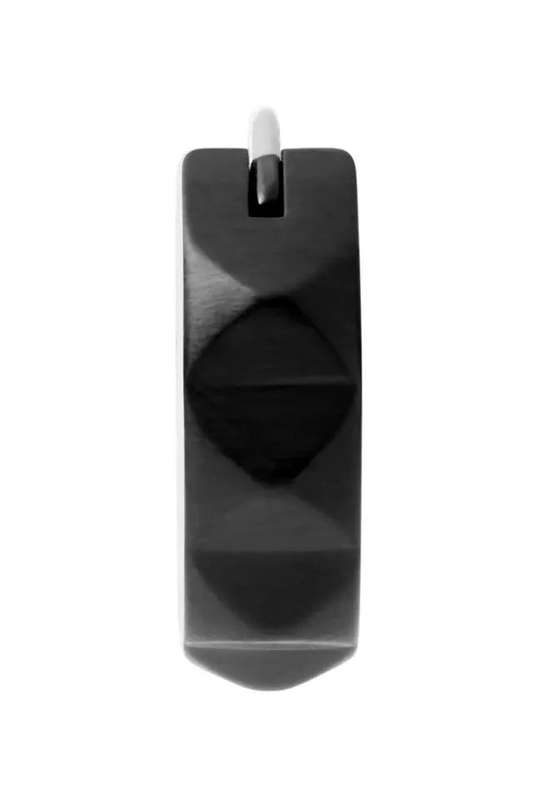 Diesel Black Stainless Steel Hoop Unisex Earring | DX1273001