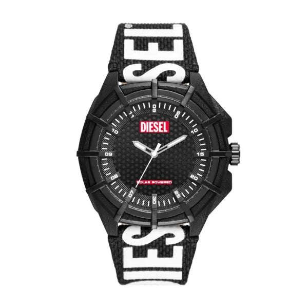 Diesel Framed Solar-Powered Black rPET Men's Watch | DZ4654