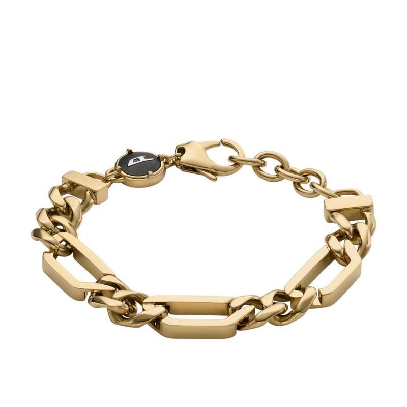 Diesel Gold-Tone Stainless Steel Men's Chain Bracelet | DX1471710