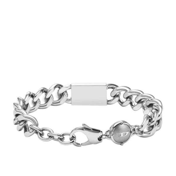Diesel Stainless Steel Logo Men's Chain Bracelet | DX1371040