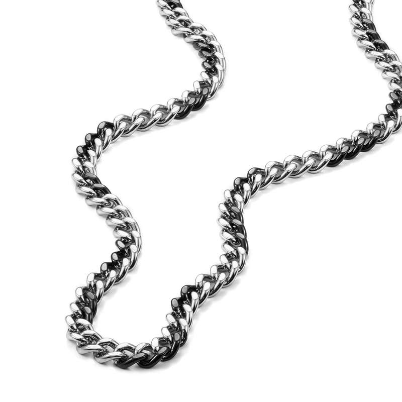 Diesel Two-Tone Stainless Steel Chain Unisex Necklace | DX1499931