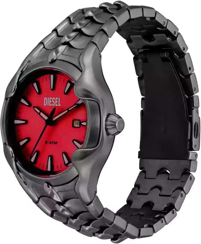Diesel Vert Three-Hand Date Gunmetal Stainless Steel Men's Watch | DZ2199