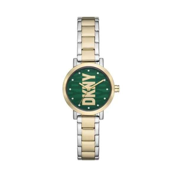 DKNY Soho Three-Hand Two-Tone Stainless Steel Woman's Watch | NY6676