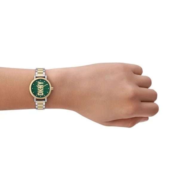 DKNY Soho Three-Hand Two-Tone Stainless Steel Woman's Watch | NY6676