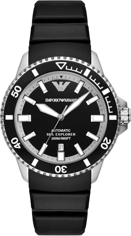 Emporio Armani Black Silicone Men's Watch | AR60078