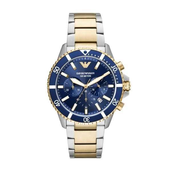 Emporio Armani Chronograph Two-Tone Stainless Steel Men's Watch | AR11362