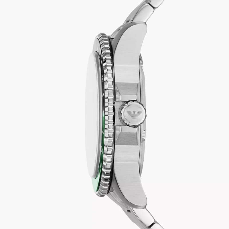 Emporio Armani GMT Dual Time Stainless Steel Watch | AR11589