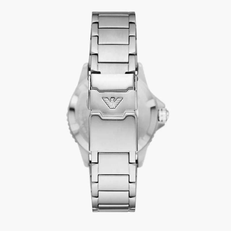 Emporio Armani GMT Dual Time Stainless Steel Watch | AR11589