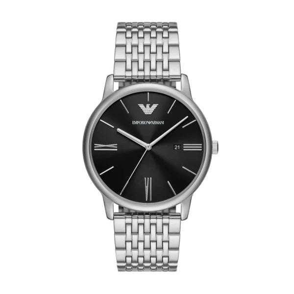 Emporio Armani Three-Hand Date Stainless Steel Men's Watch | AR11600