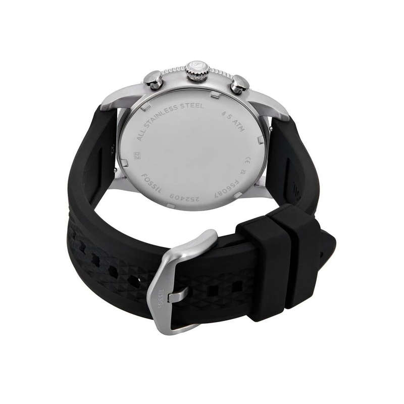 Fossil Black Silicone Men's Watch | FS6087