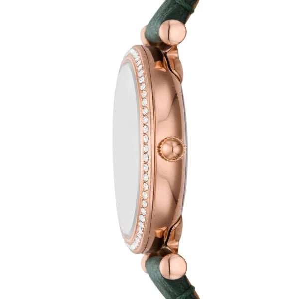 Fossil Carlie Three-Hand Rose Gold-Tone Stainless Steel Women's Watch | ES5370