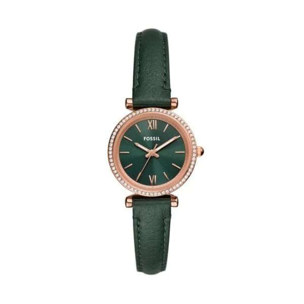 Fossil Carlie Three-Hand Rose Gold-Tone Stainless Steel Women's Watch | ES5370