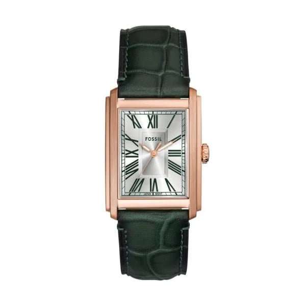 Fossil Carraway Three-Hand, Rose Gold-Tone Stainless Steel Men's Watch | FS6077