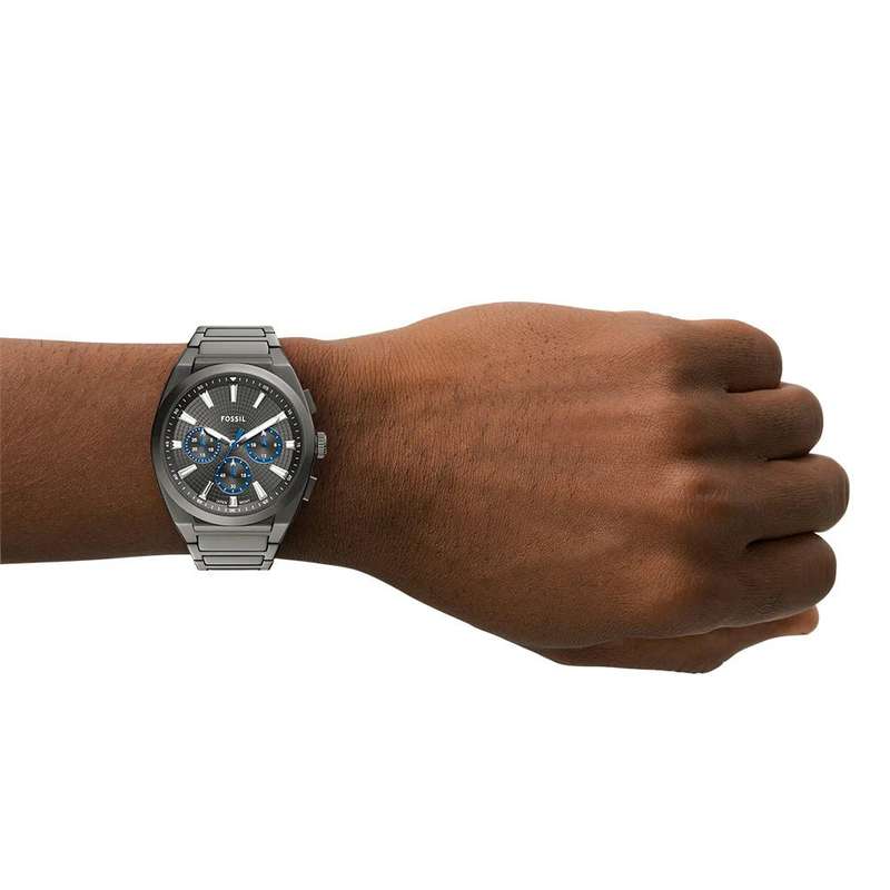 Fossil Everett Chronograph Gunmetal Stainless Steel Men's Watch | FS6107