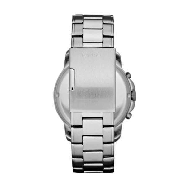 Fossil Grant Silver Round Stainless Steel Men's Watch | FS4736