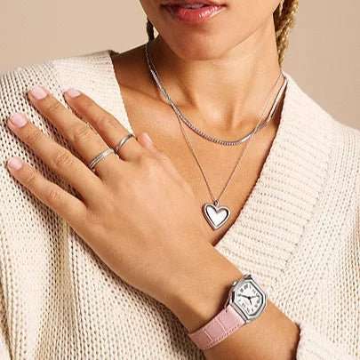 Fossil Harlow Three-Hand Light Pink Leather Women's Watch | ES5406