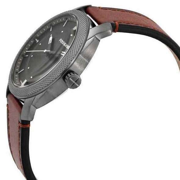 Fossil Machine Three-Hand Date Brown Leather Men's Watch | FS5900