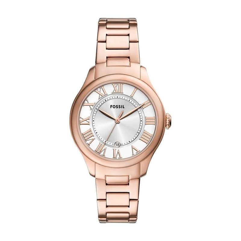 Fossil Metallic Analog Quartz Woman's Watch with Stainless Steel Strap | ES5394