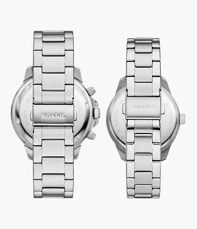 Fossil Multifunction Stainless Steel  His and Hers Watch Box Set | BQ2828SET