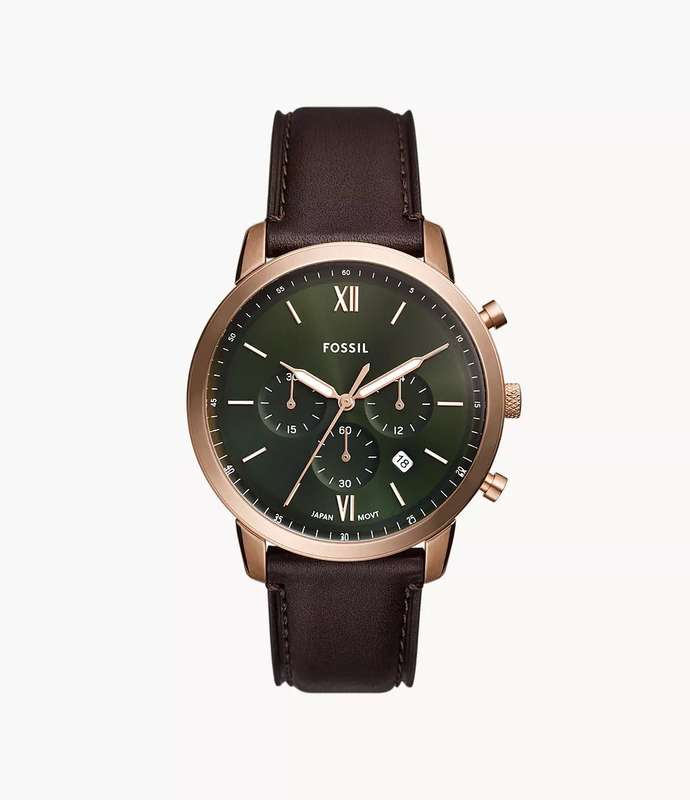 Fossil Neutra Chronograph Brown Leather Mens Watch |  FS6073
