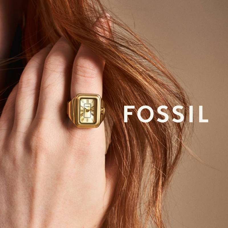Fossil Raquel Ring Two-Hand Gold-Tone Stainless Steel Women's Watch | ES5343