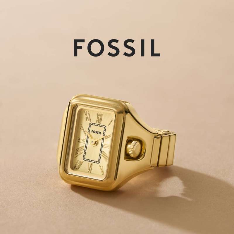 Fossil Raquel Ring Two-Hand Gold-Tone Stainless Steel Women's Watch | ES5343
