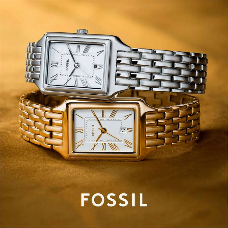 Fossil Raquel Three-Hand Date Gold-Tone Stainless Steel Women Watch | ES5220