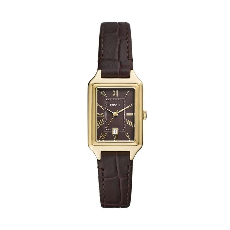 Fossil Raquel Three-Hand Date, Gold-Tone Stainless Steel Women's Watch | ES5367