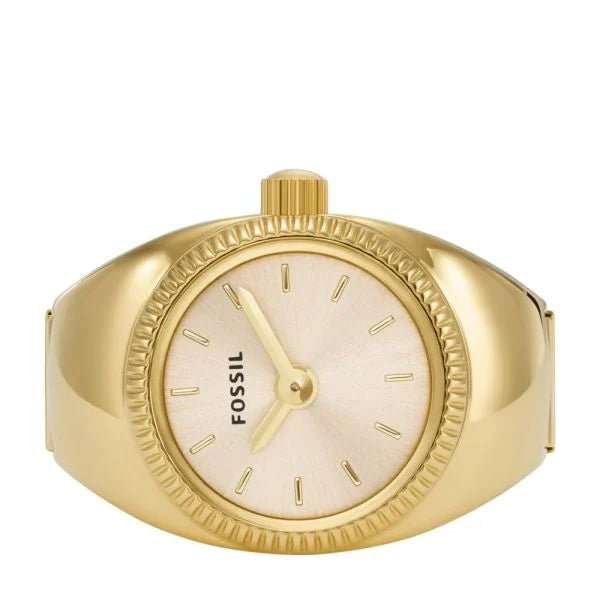 Fossil Two-Hand Gold-Tone Stainless Steel Women's Ring Watch | ES5246