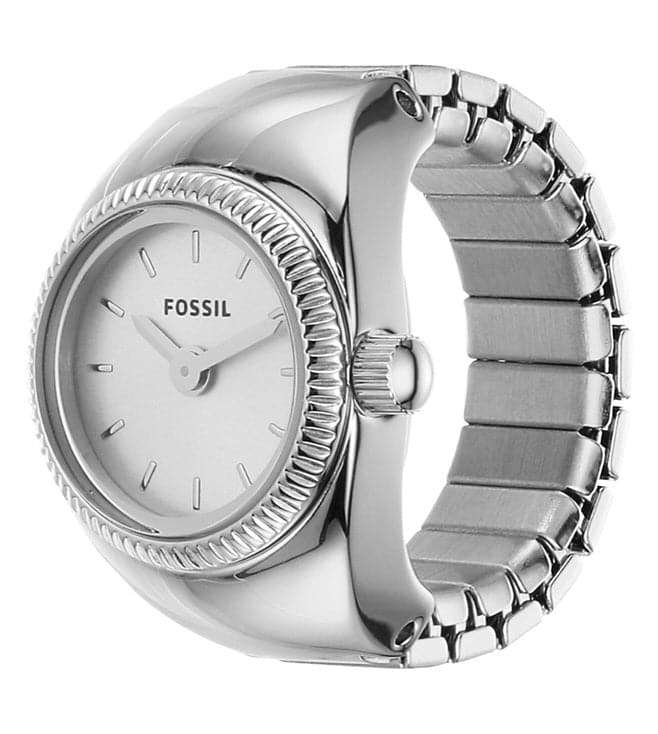 Fossil Two-Hand Stainless Steel Women's Ring Watch | ES5245