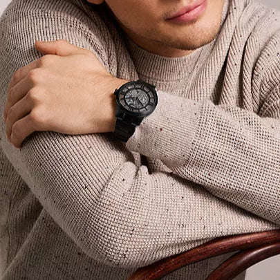 Fossil Townsman Automatic Black Stainless Steel Men's Watch | ME3269