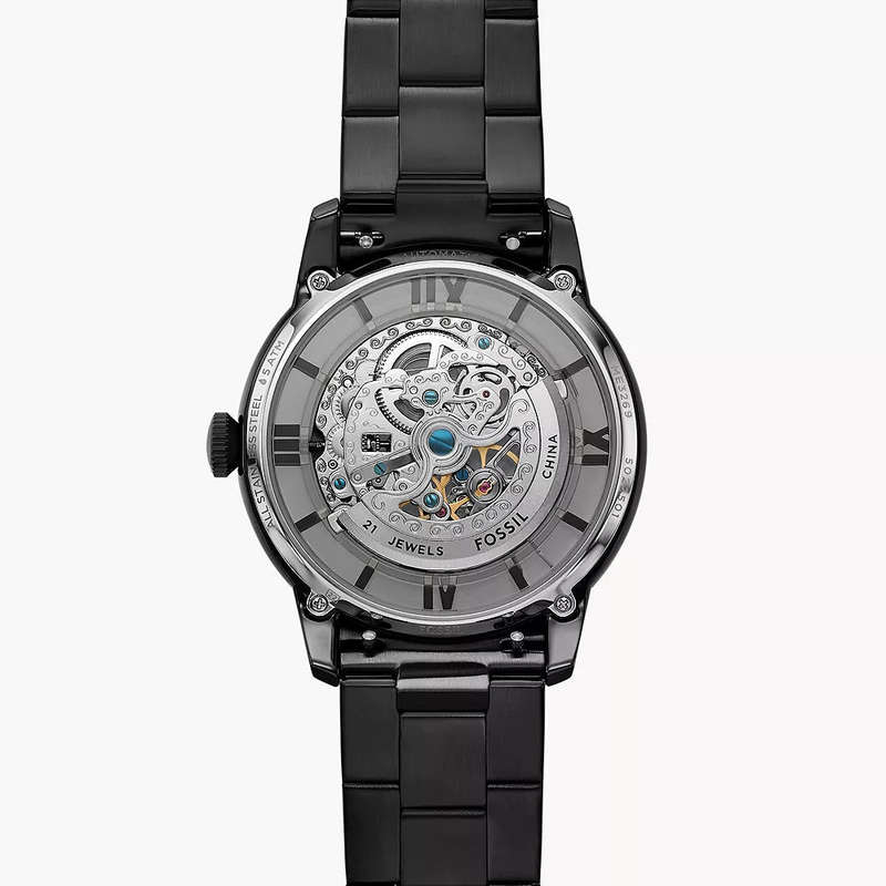 Fossil Townsman Automatic Black Stainless Steel Men's Watch | ME3269
