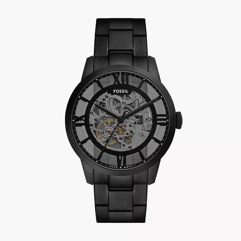 Fossil Townsman Automatic Black Stainless Steel Men's Watch | ME3269