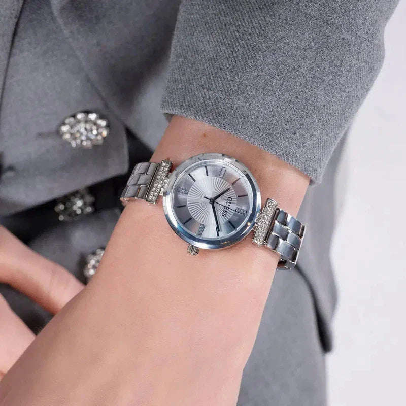 GUESS Stainless Steel Silver Dial Womens Watch | GW0762L1