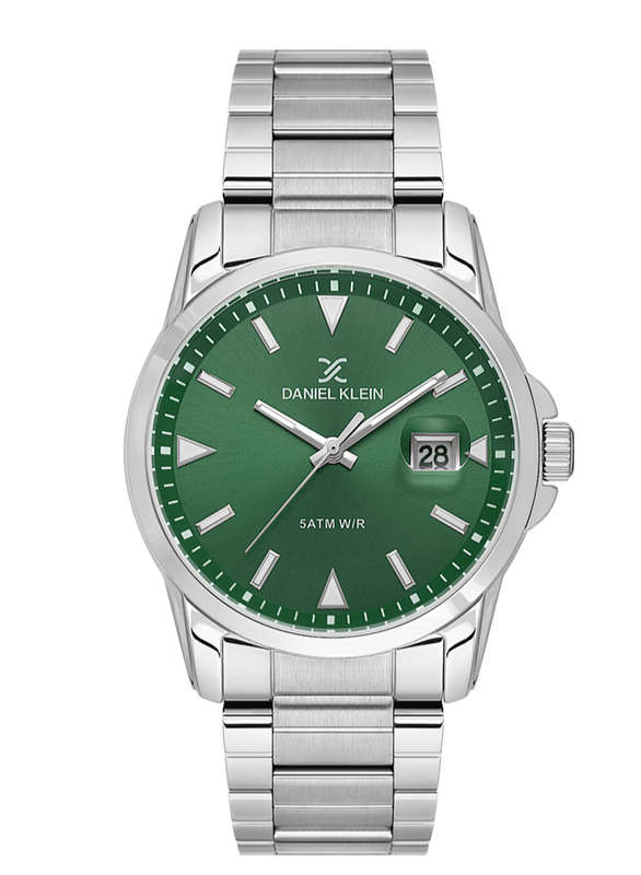Daniel Klein Stainless Steel, Green Dial, Men's Watch | DK113813-4